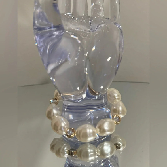 🆕J. Crew Baroque  Pearls & Crystal Bracelet - Picture 5 of 16